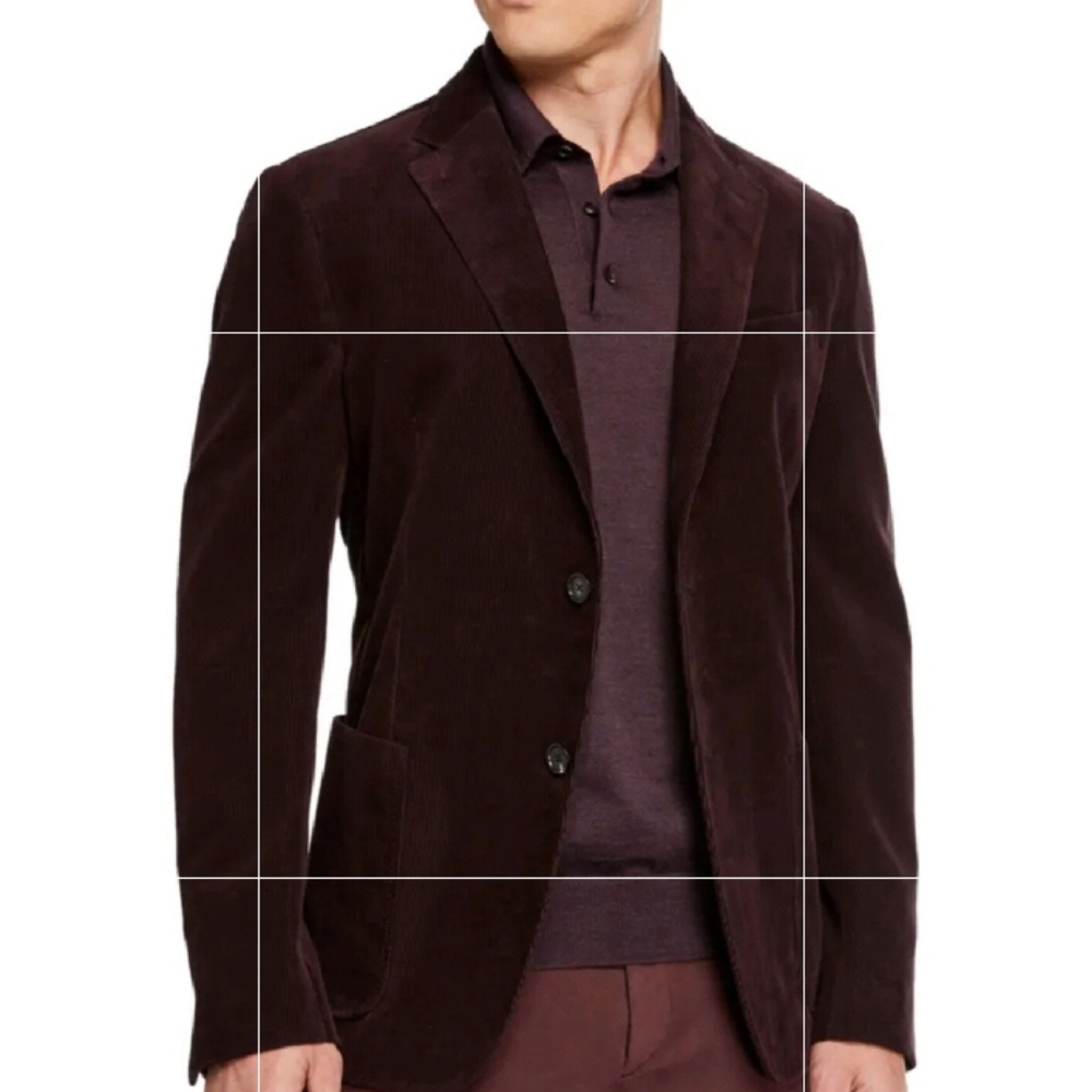 Ermenegildo Zegna Velvety Soft 3 Button Coat